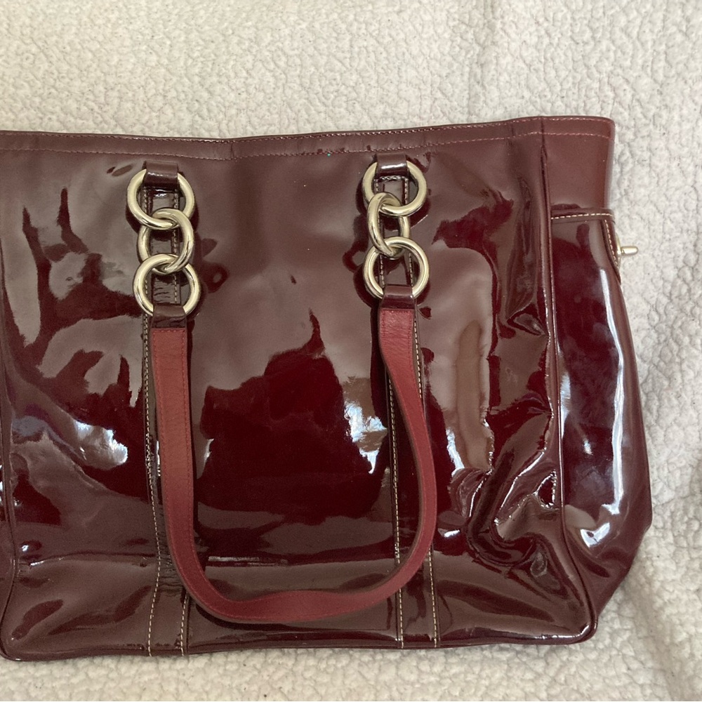 Coach purse burgundy pre-loved